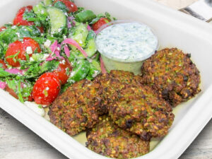 Falafels with Jerusalem Salad