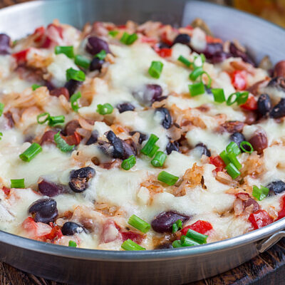 cheesy black bean casserole