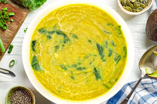 Split Peas with Arugula