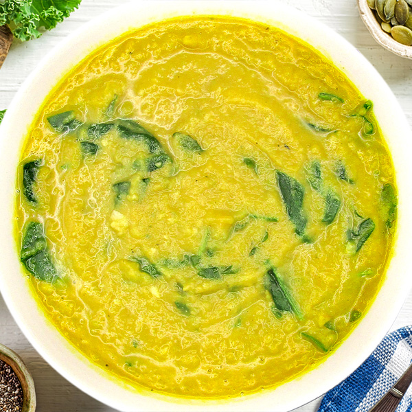 Split Peas with Arugula